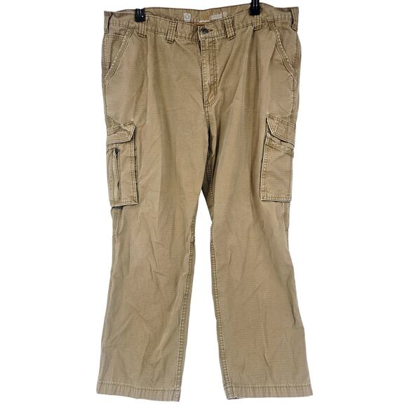 CARHARTT Force Tappen Relaxed Fit Cargo utility Work Pant Yukon Tan 46 x32 3768 - Picture 2 of 11